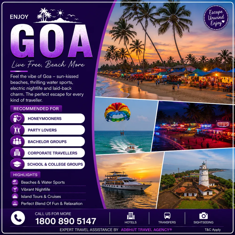 Goa travel package by Adbhut Travel