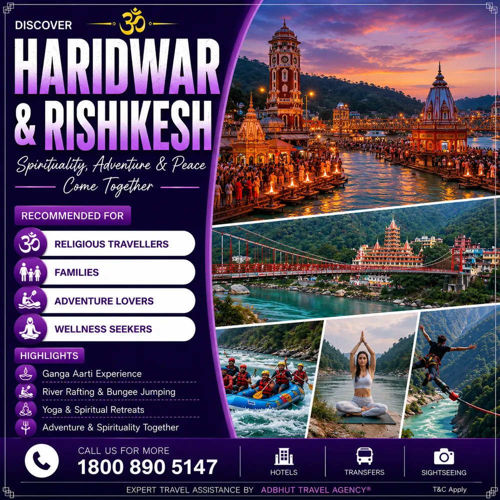 Haridwar & Rishikesh travel package by Adbhut Travel