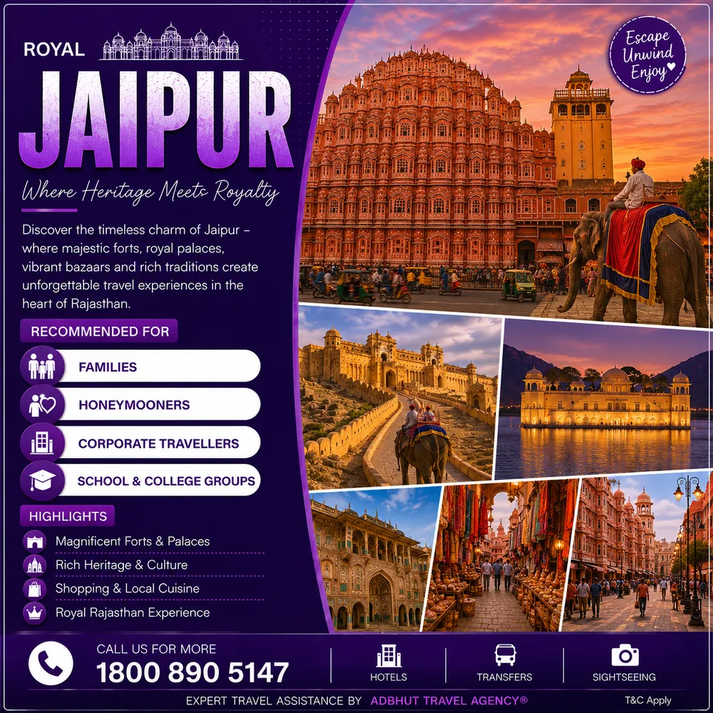 Jaipur travel package by Adbhut Travel