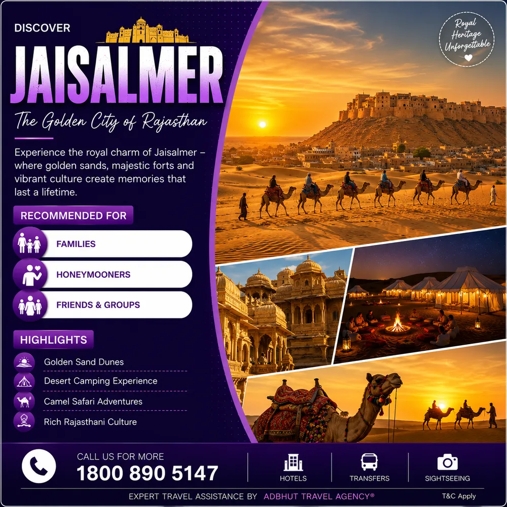 Jaisalmer travel package by Adbhut Travel