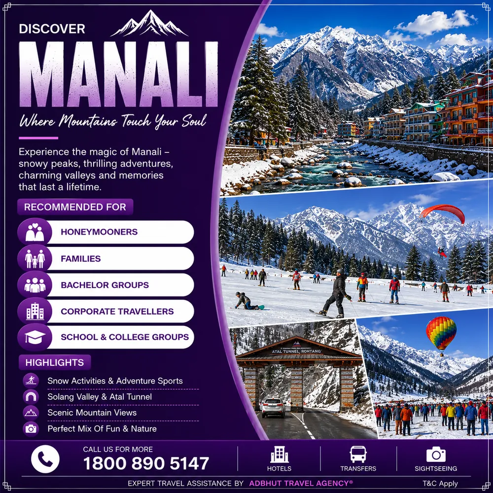 Manali travel package by Adbhut Travel