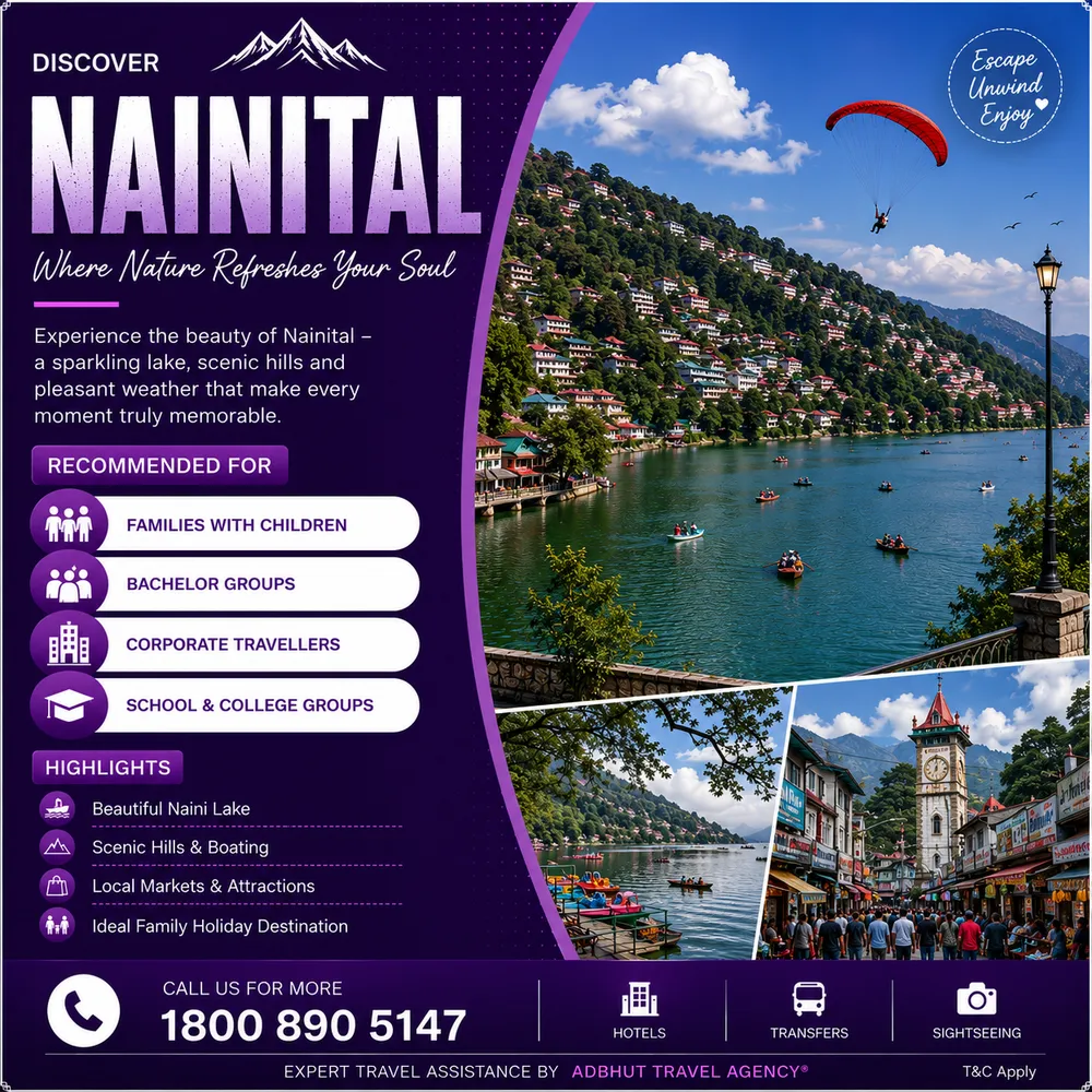 Nainital travel package by Adbhut Travel