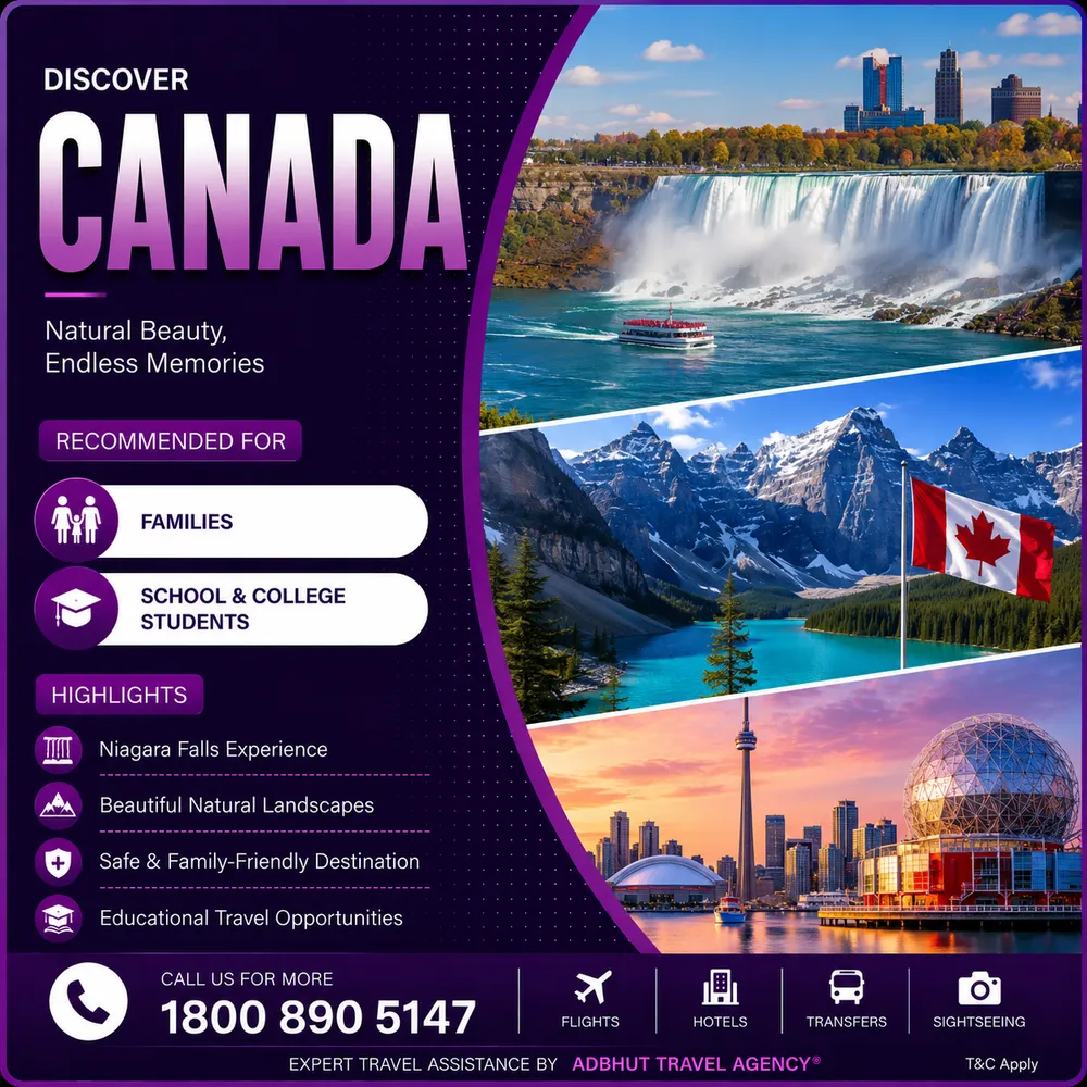 Canada travel package by Adbhut Travel