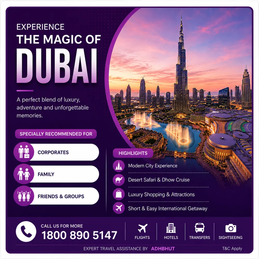 Dubai travel package by Adbhut Travel