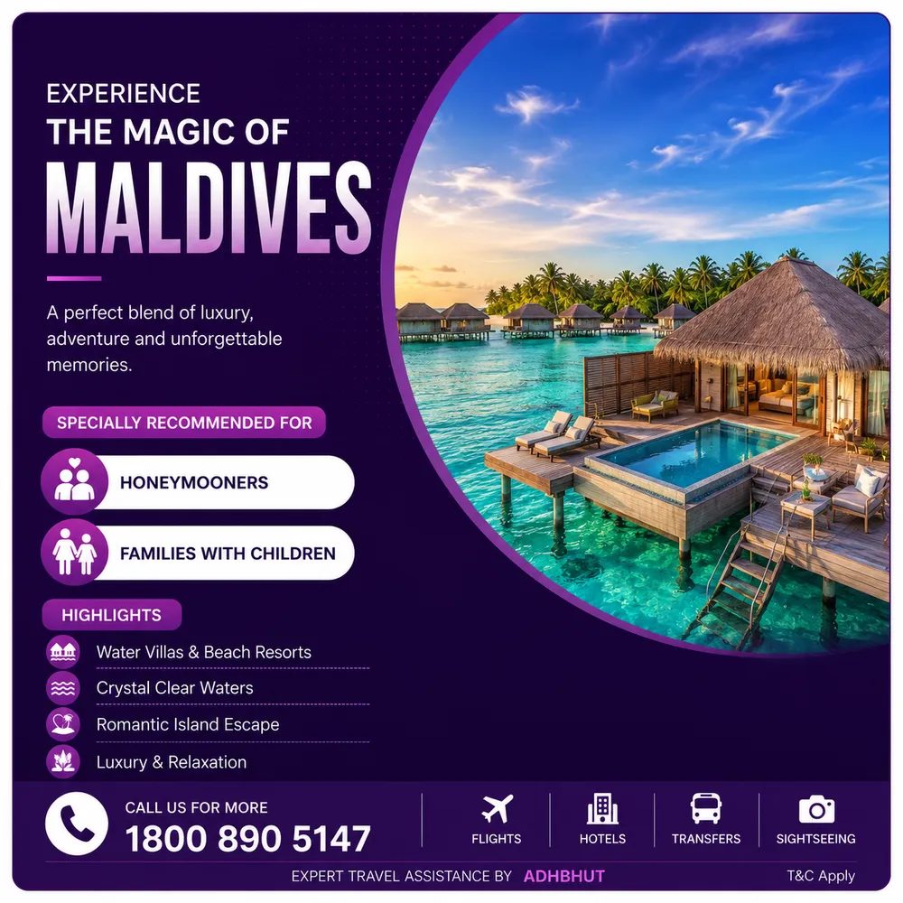 Maldives travel package by Adbhut Travel