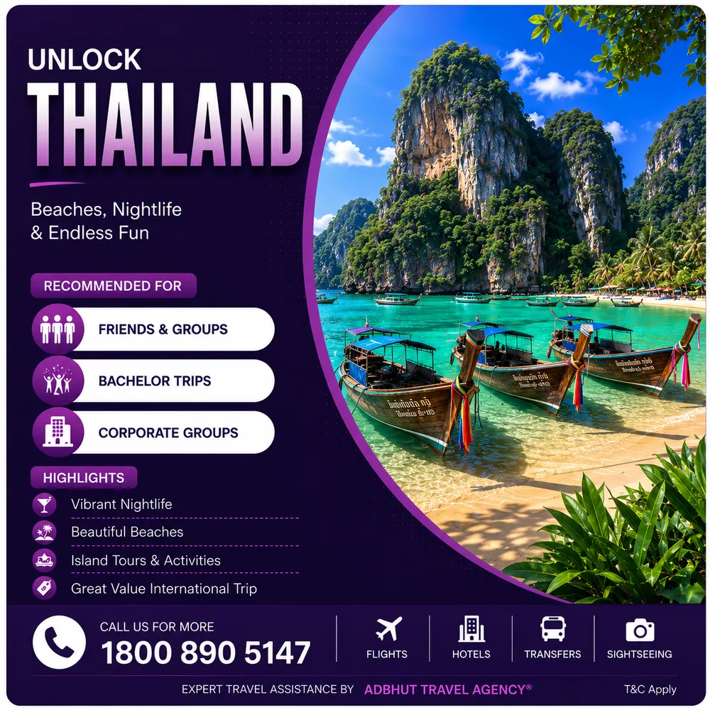 Thailand travel package by Adbhut Travel