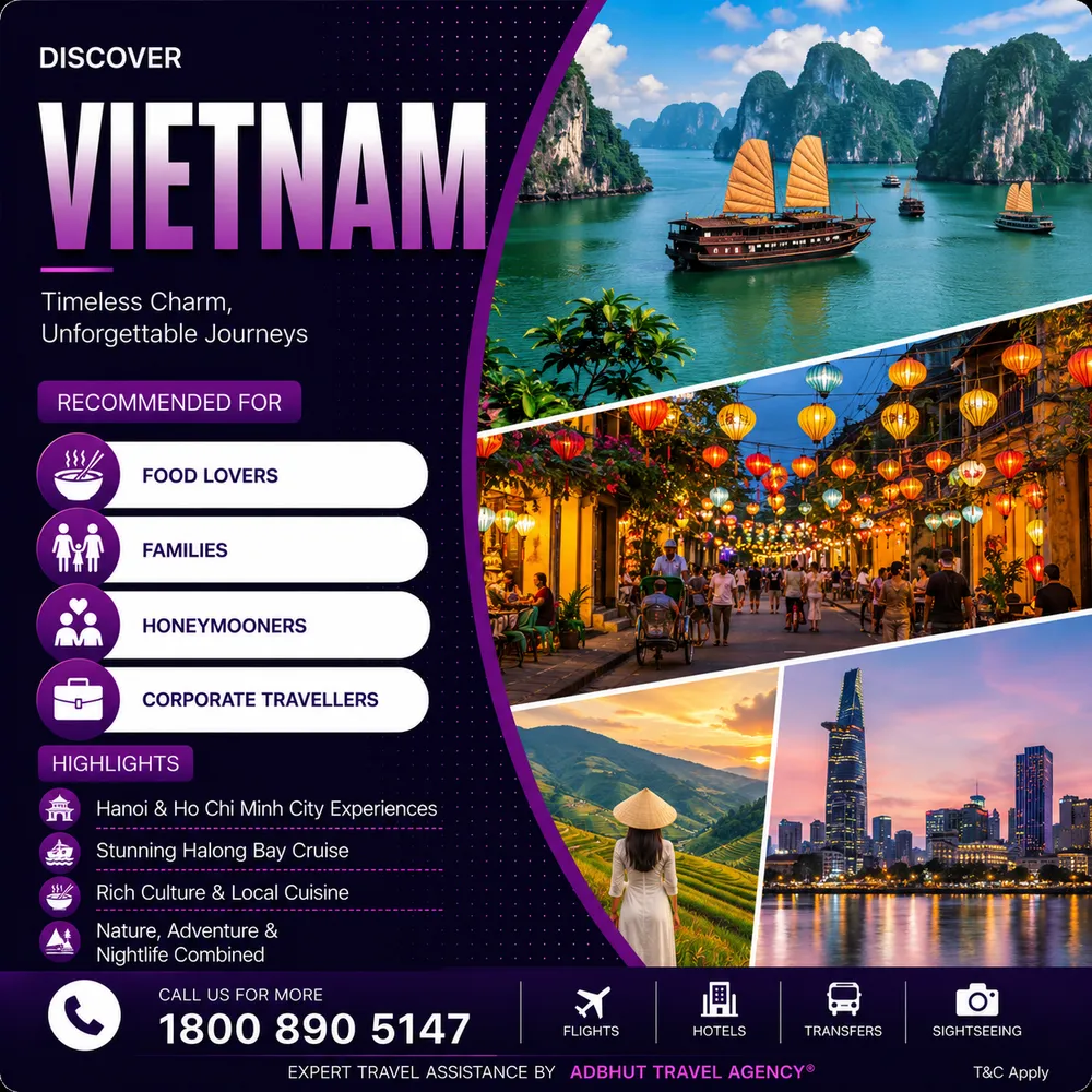 Vietnam travel package by Adbhut Travel