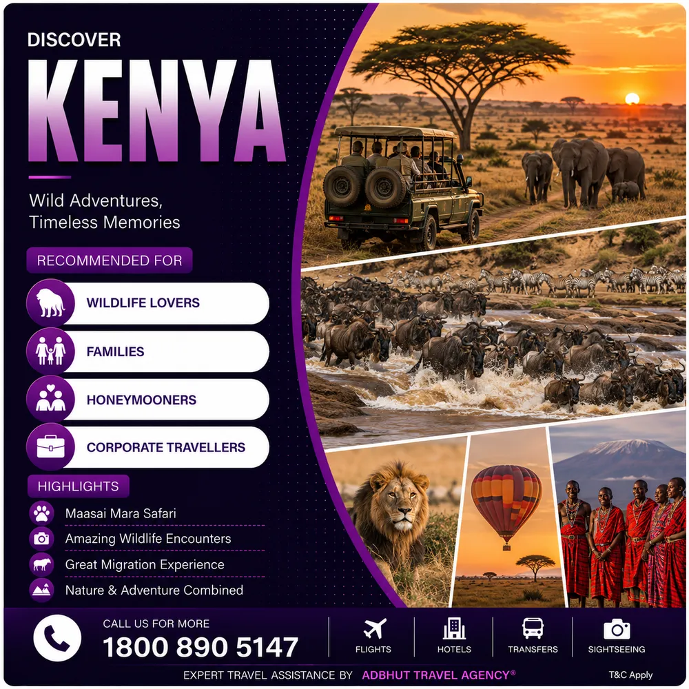 Kenya travel package by Adbhut Travel
